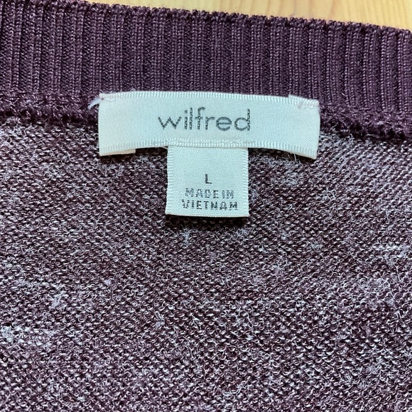 ARITZIA Wilfred Sherbrooke Asymetrical Slouchy Oversize Long Sleeve Sweater Sz L - Picture 6 of 9